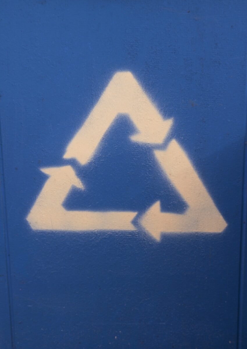 blue and white letter m